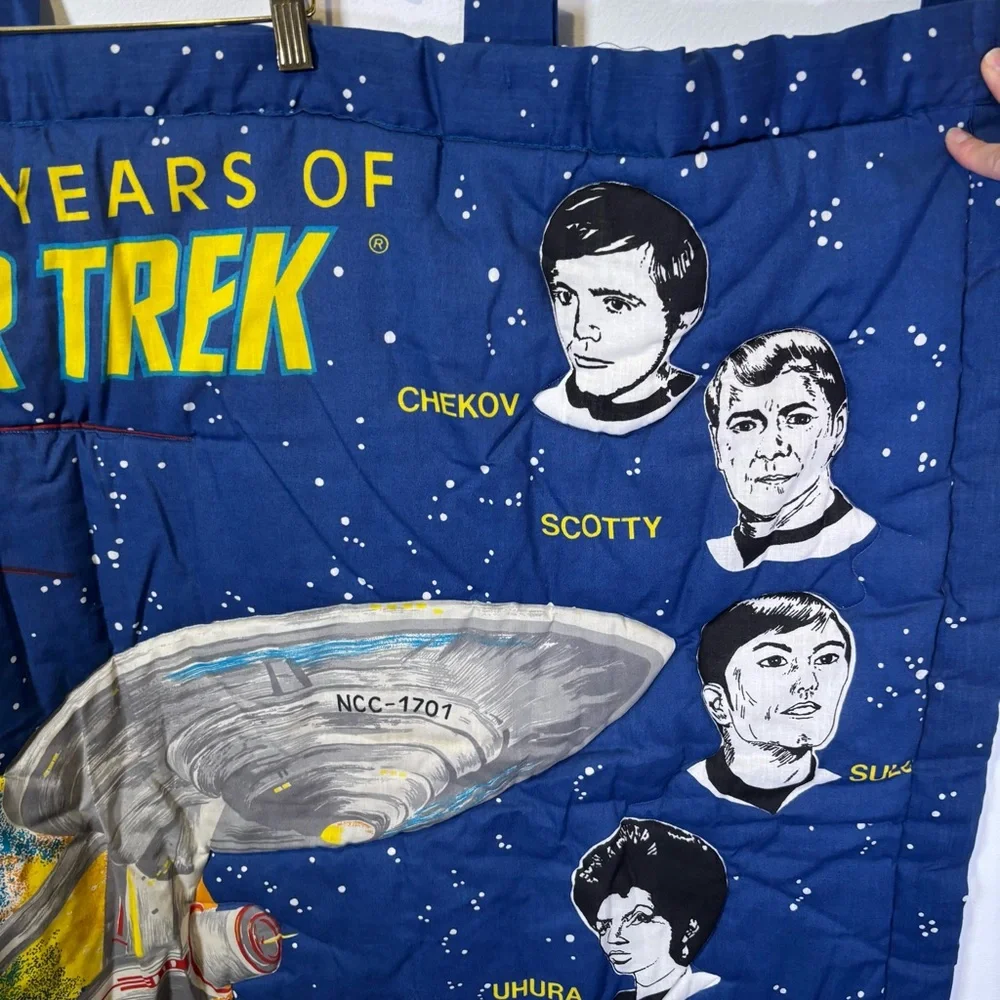 Vintage Star Trek 20 Years Hanging Quilt